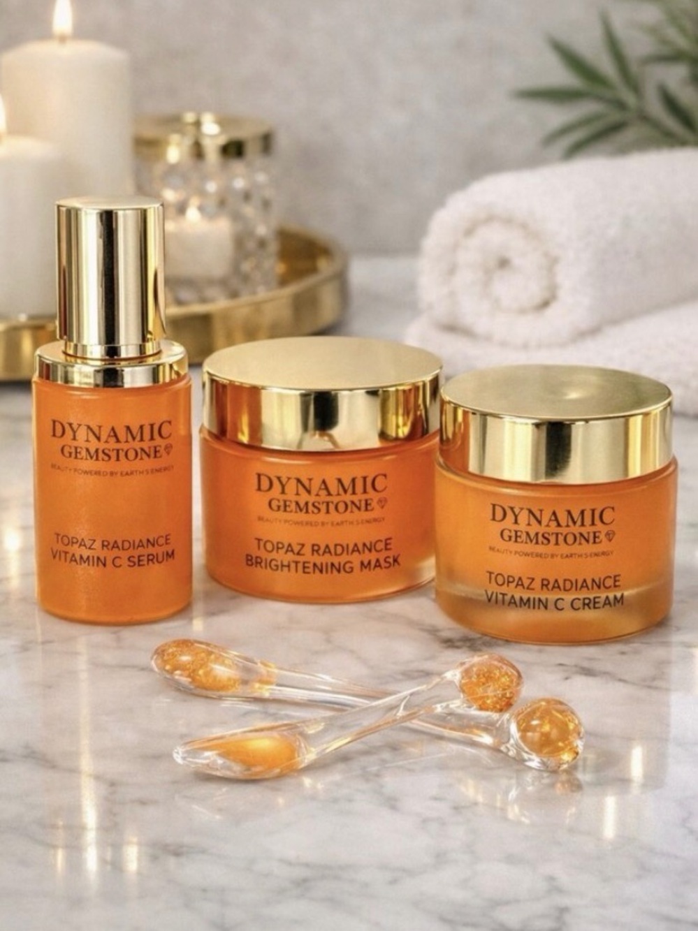 Dynamic Gemstone Topaz Radiance Vitamin C Skincare Set - New - Sealed